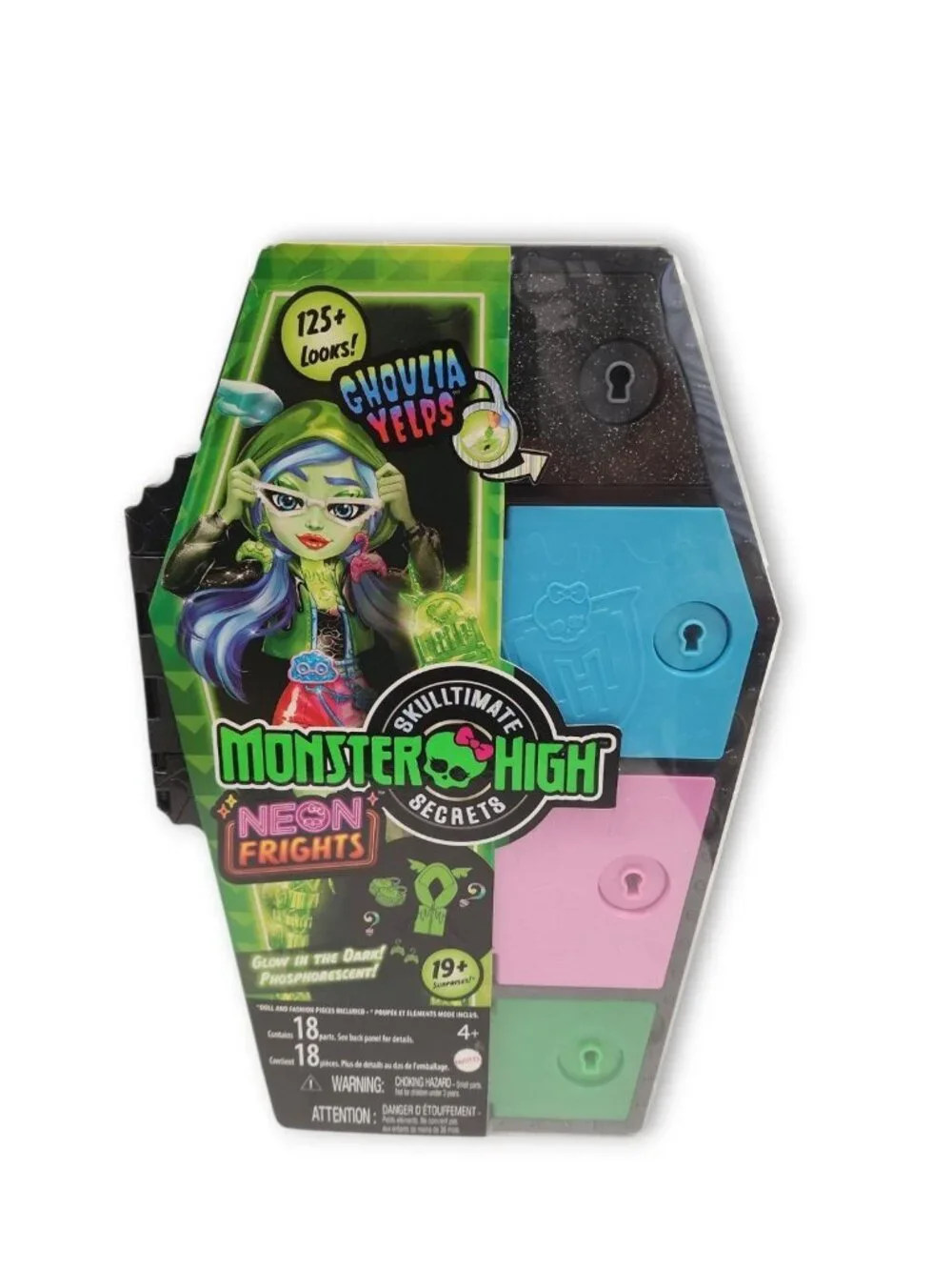 New Sealed Monster High Skulltimate Secrets Neon Frights GHOULIA YELPS 12